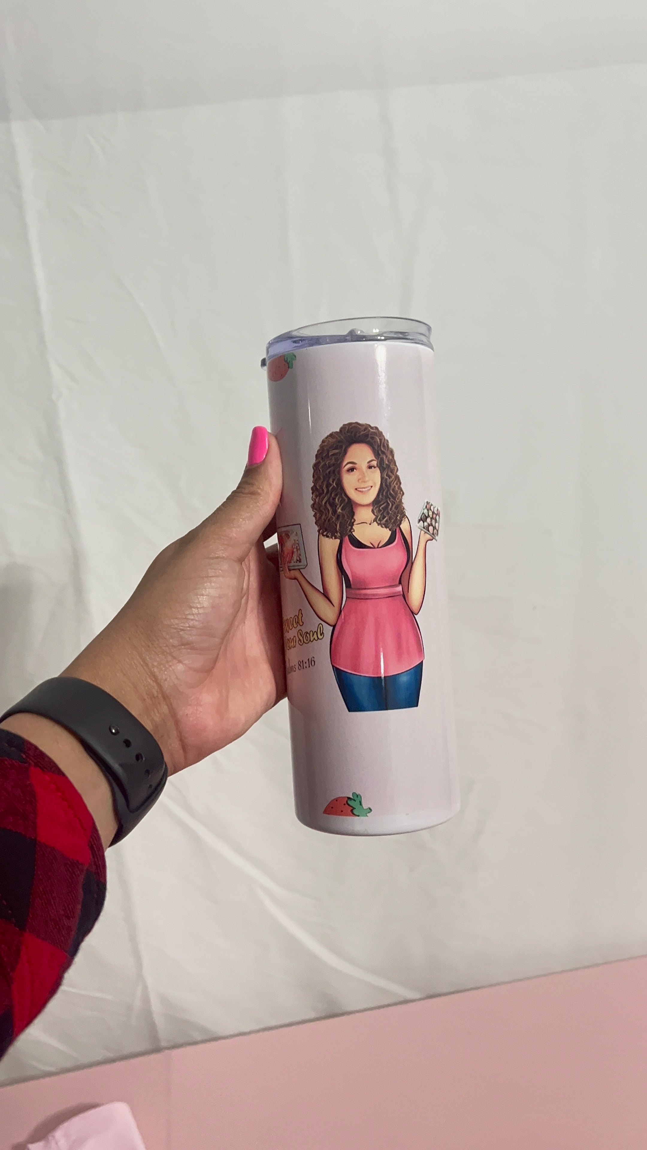 Custom Business Tumbler with QR code