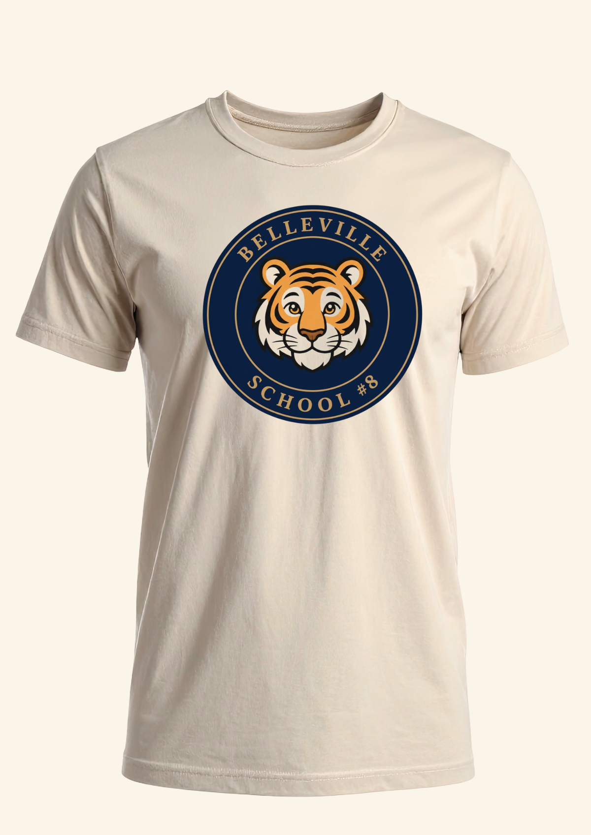 Belleville Short Sleeve Shirt with School Logo