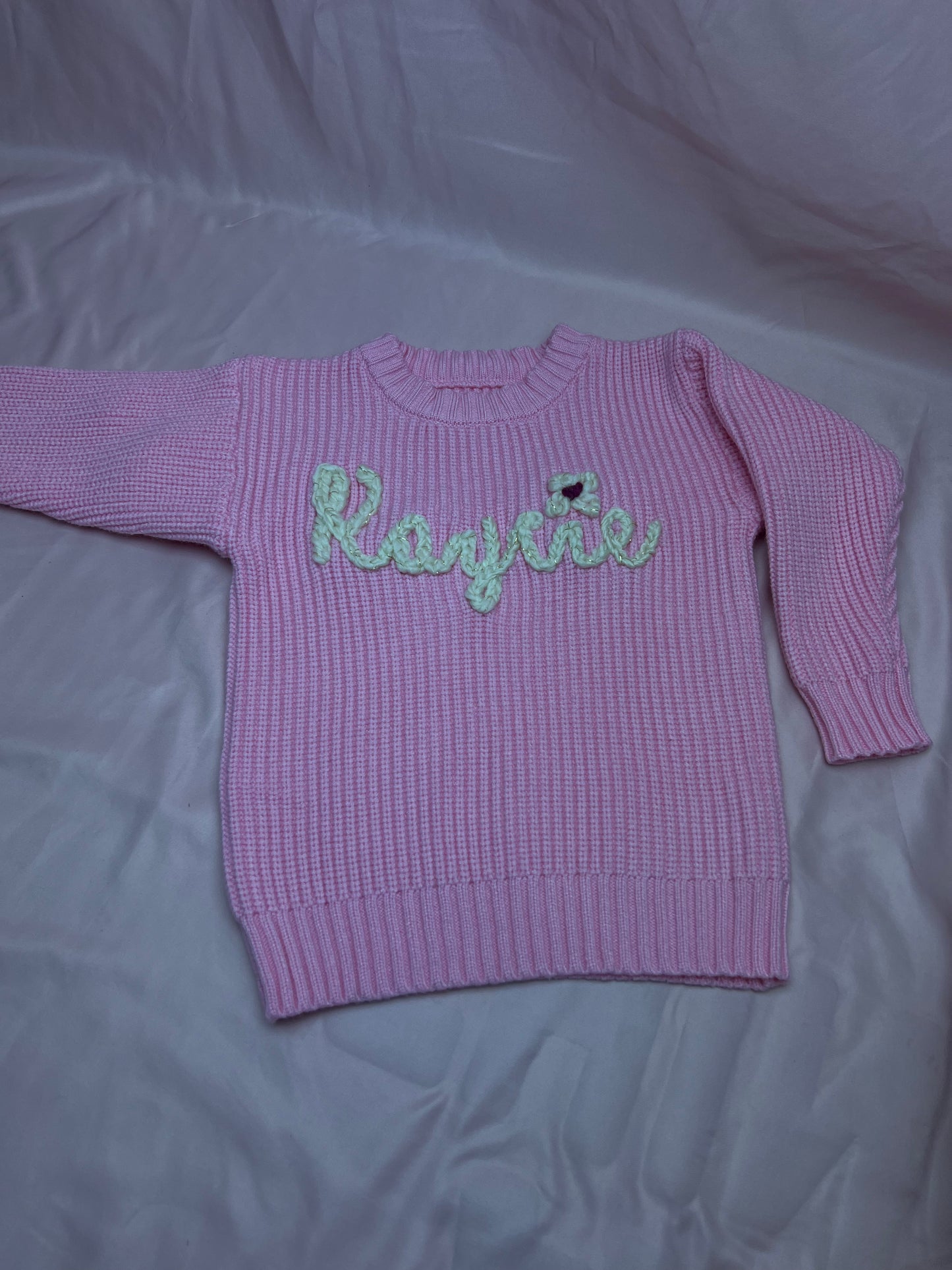 Baby/Toddler Crochet Name Sweater