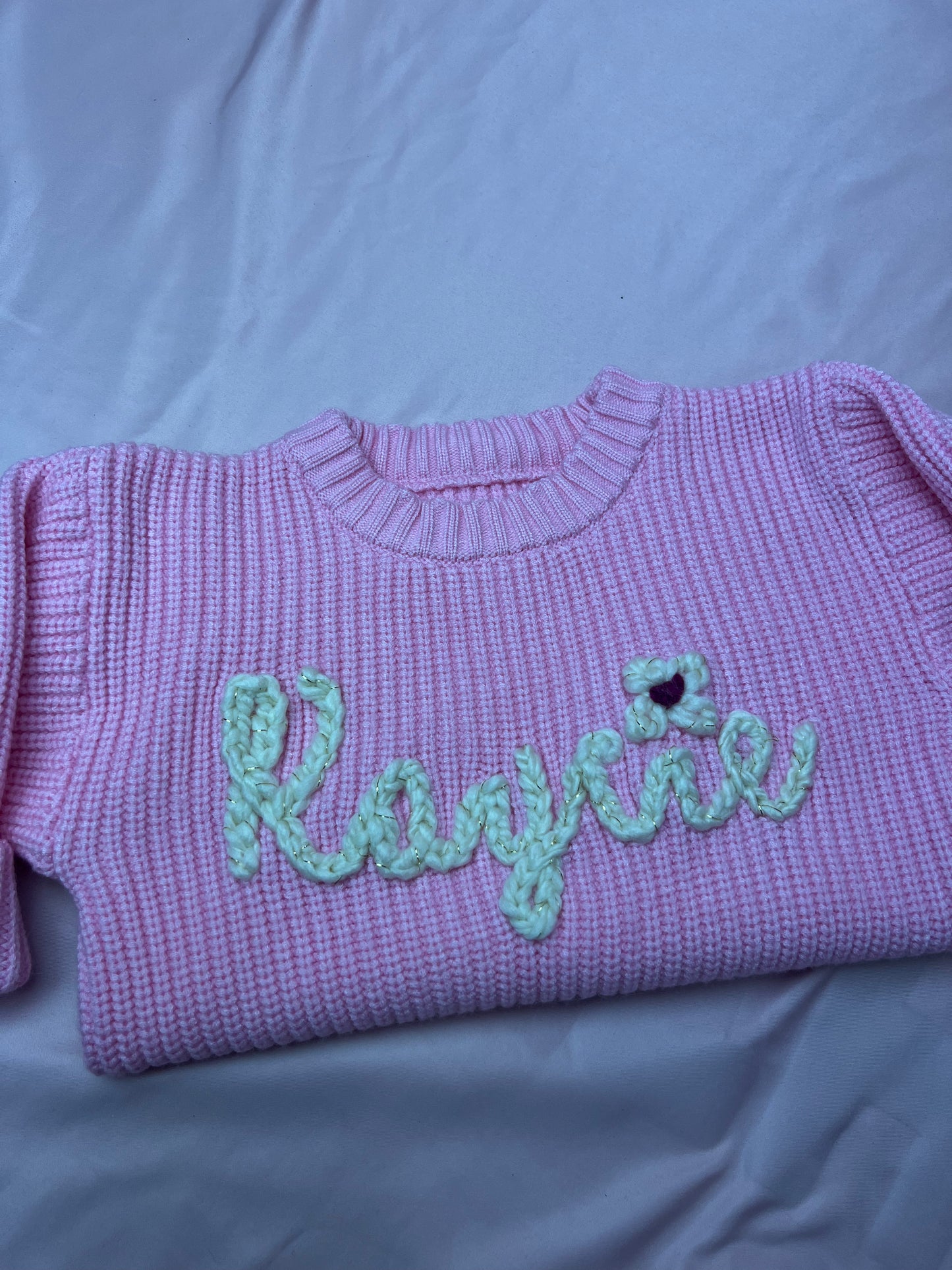 Baby/Toddler Crochet Name Sweater