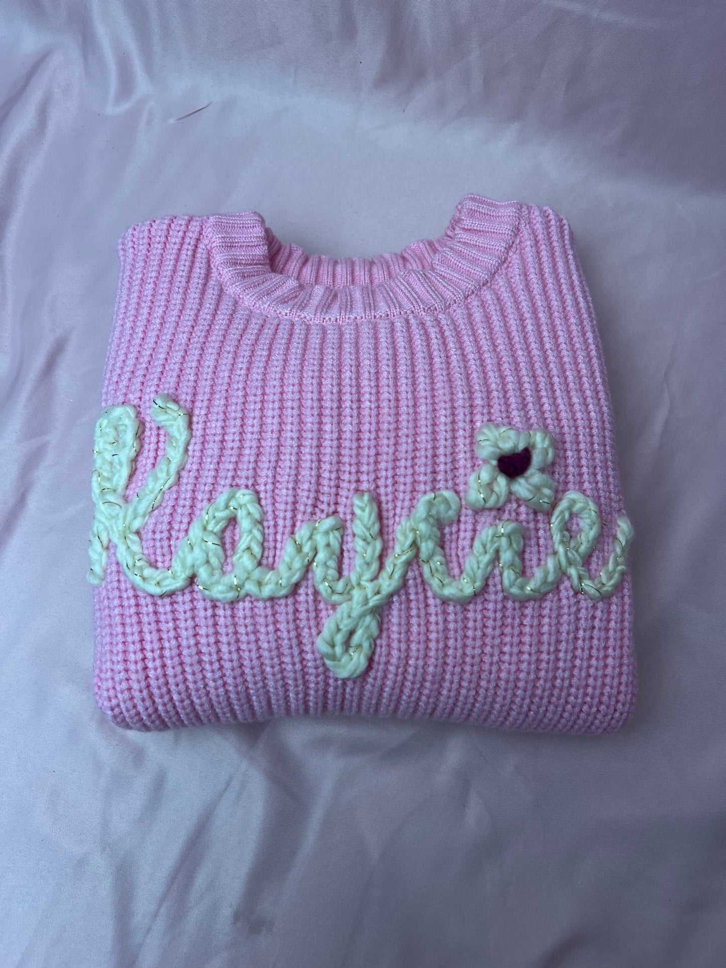 Baby/Toddler Crochet Name Sweater