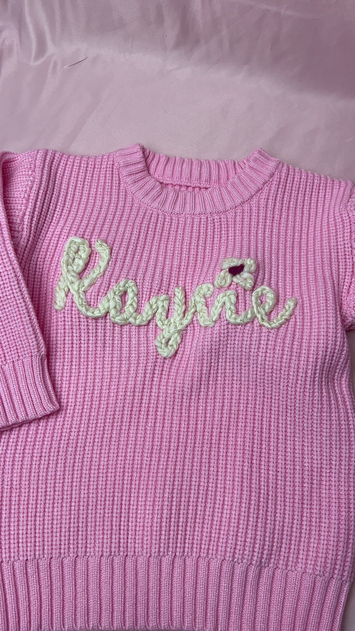 Baby/Toddler Crochet Name Sweater