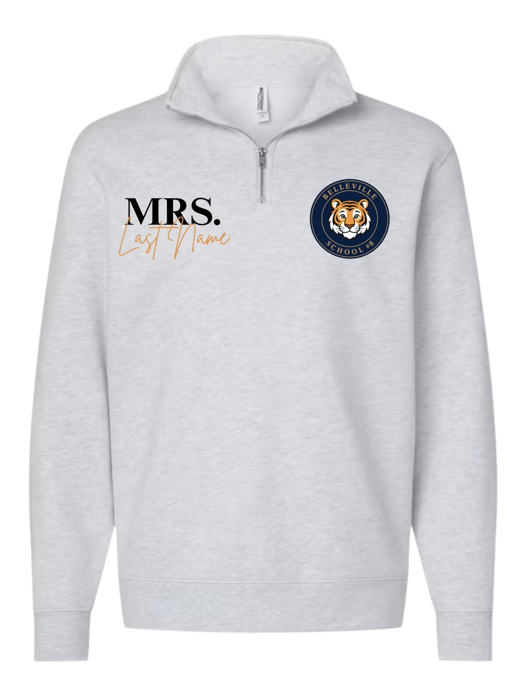 Quarter-Zip Pullover - Logo and Teacher's Name