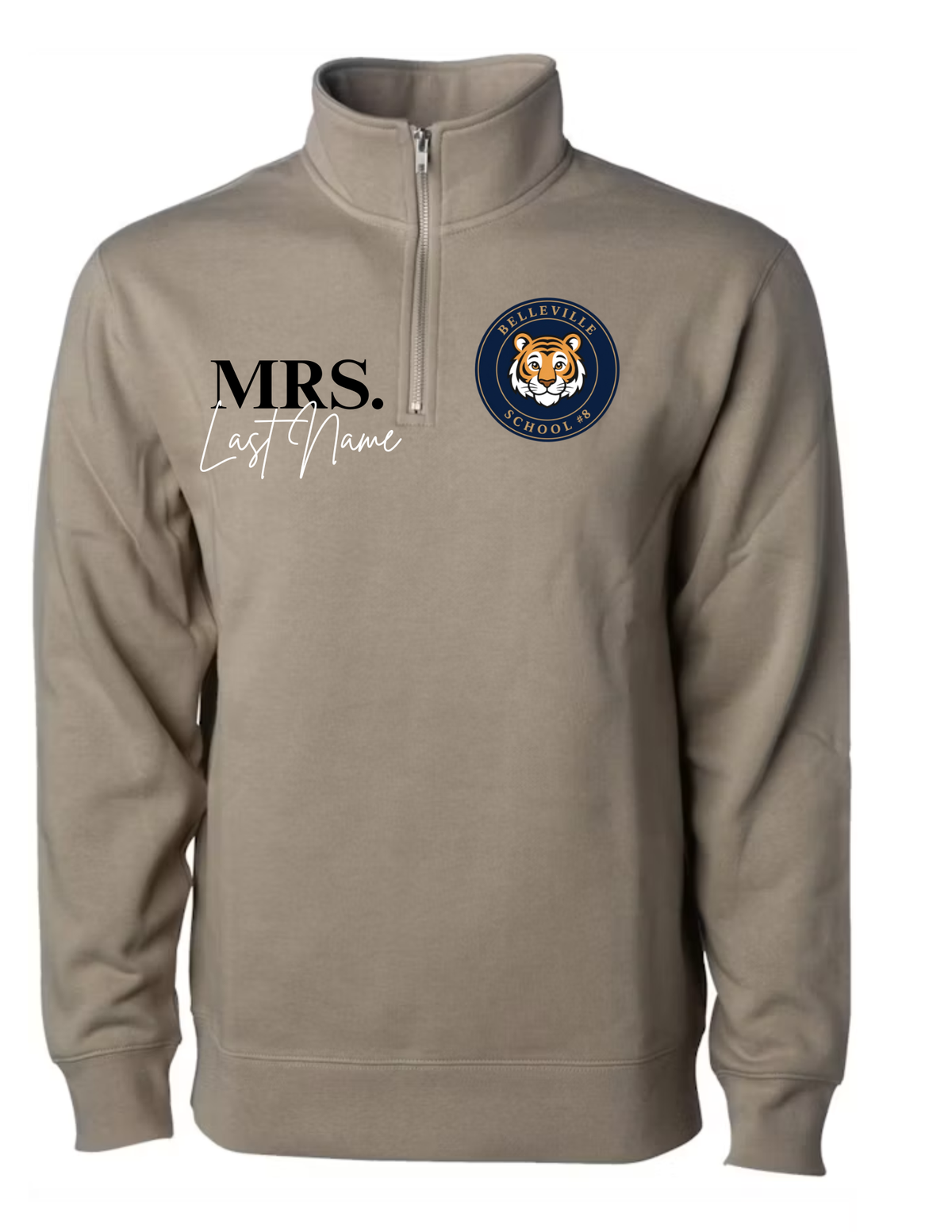 Custom Embroidered Teacher Quarter Zip up