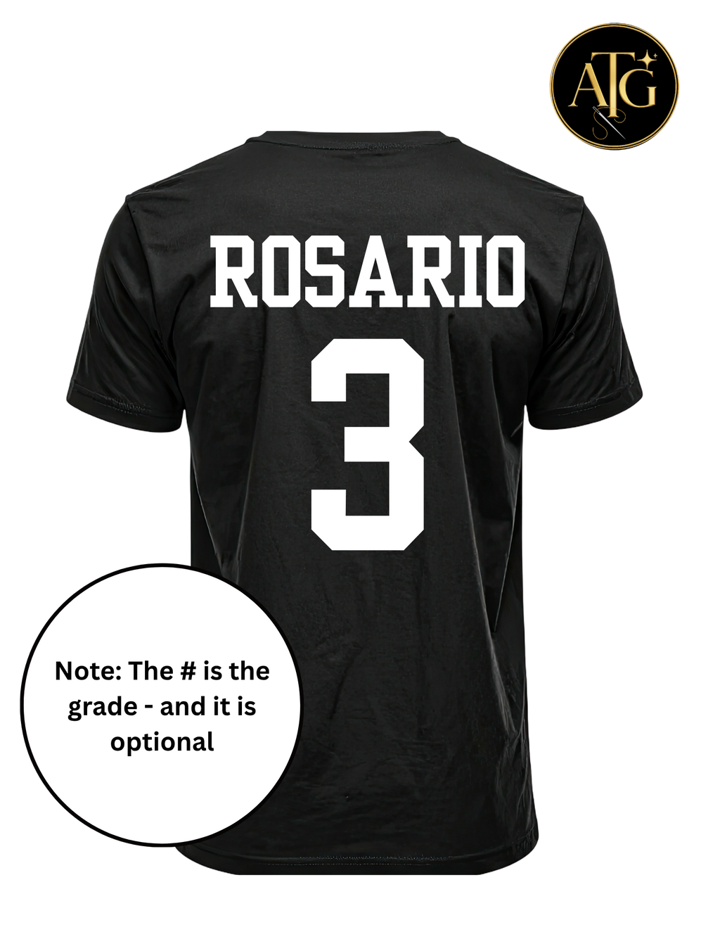 Custom Teacher Shirt with Last Name on the Back