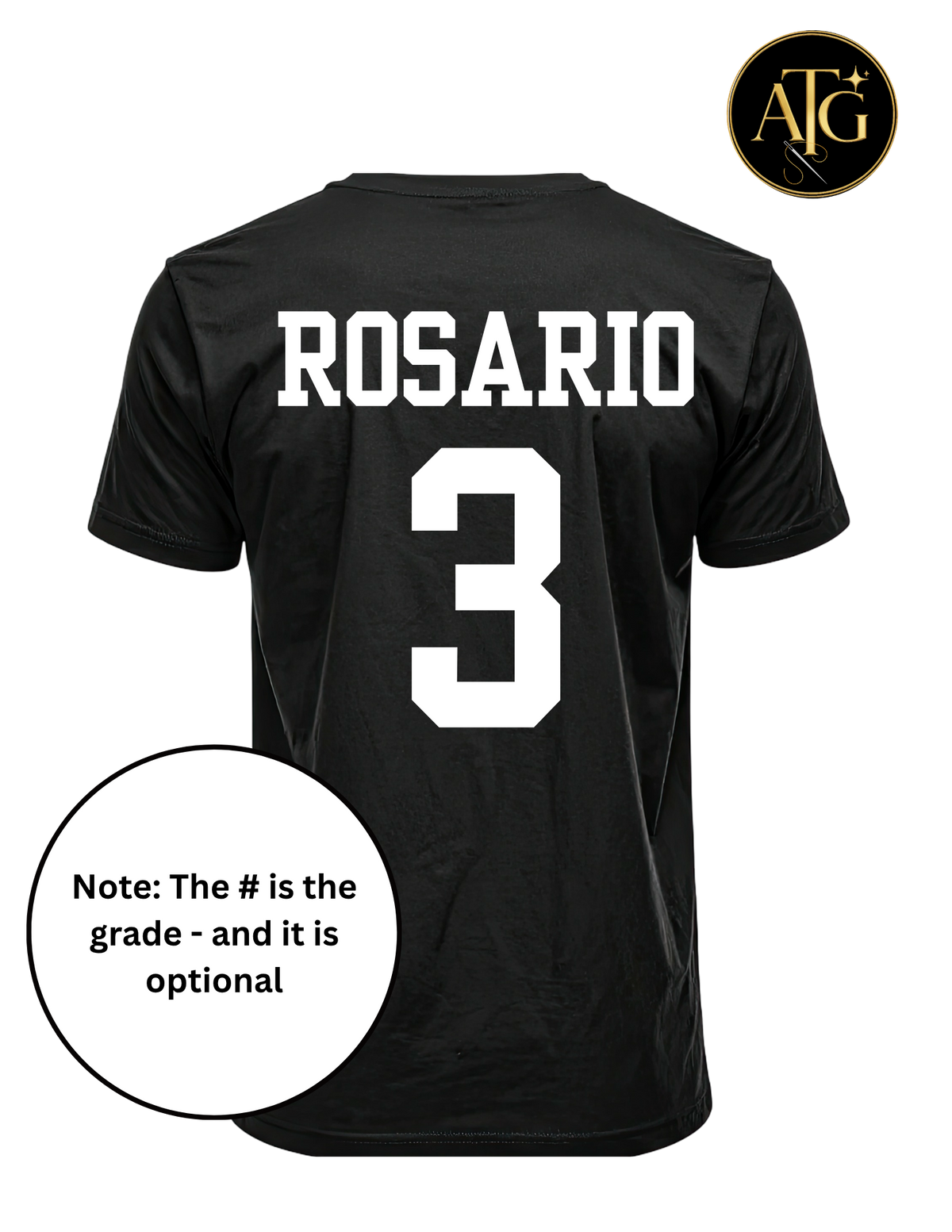 Custom Teacher Shirt with Last Name on the Back