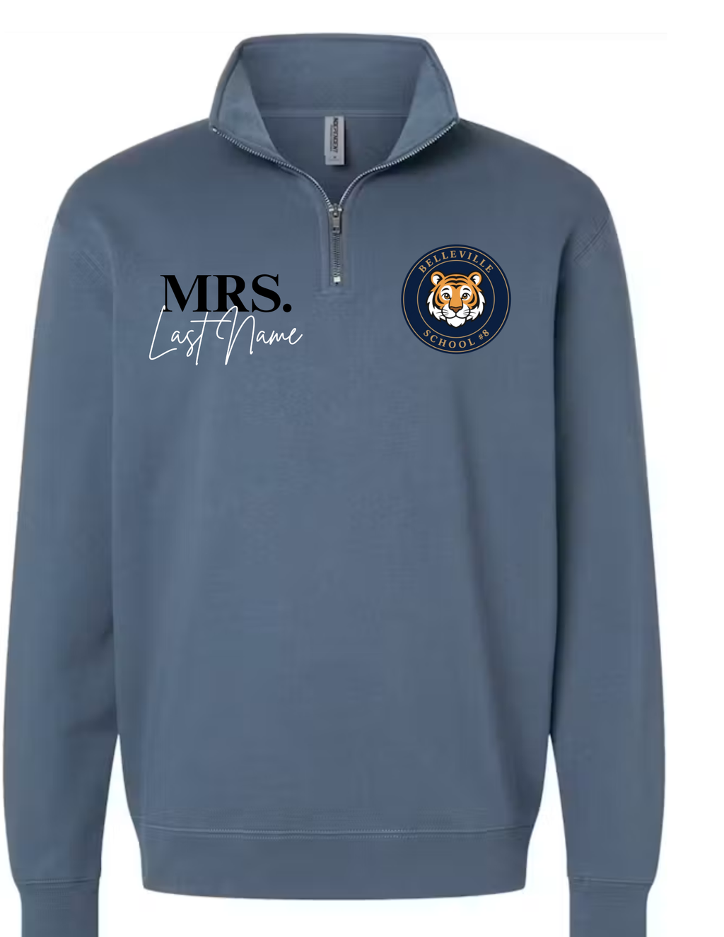 Custom Embroidered Teacher Quarter Zip up