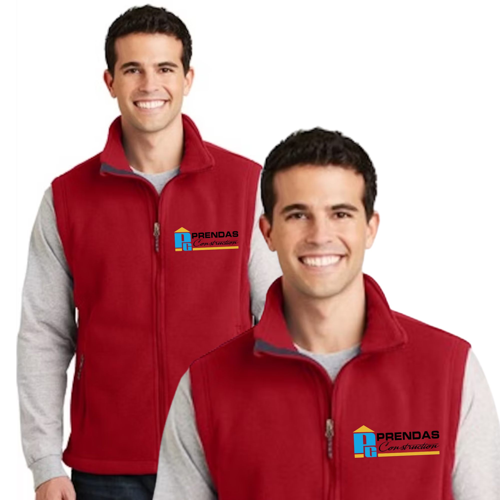 Embroidered Fleece Vest