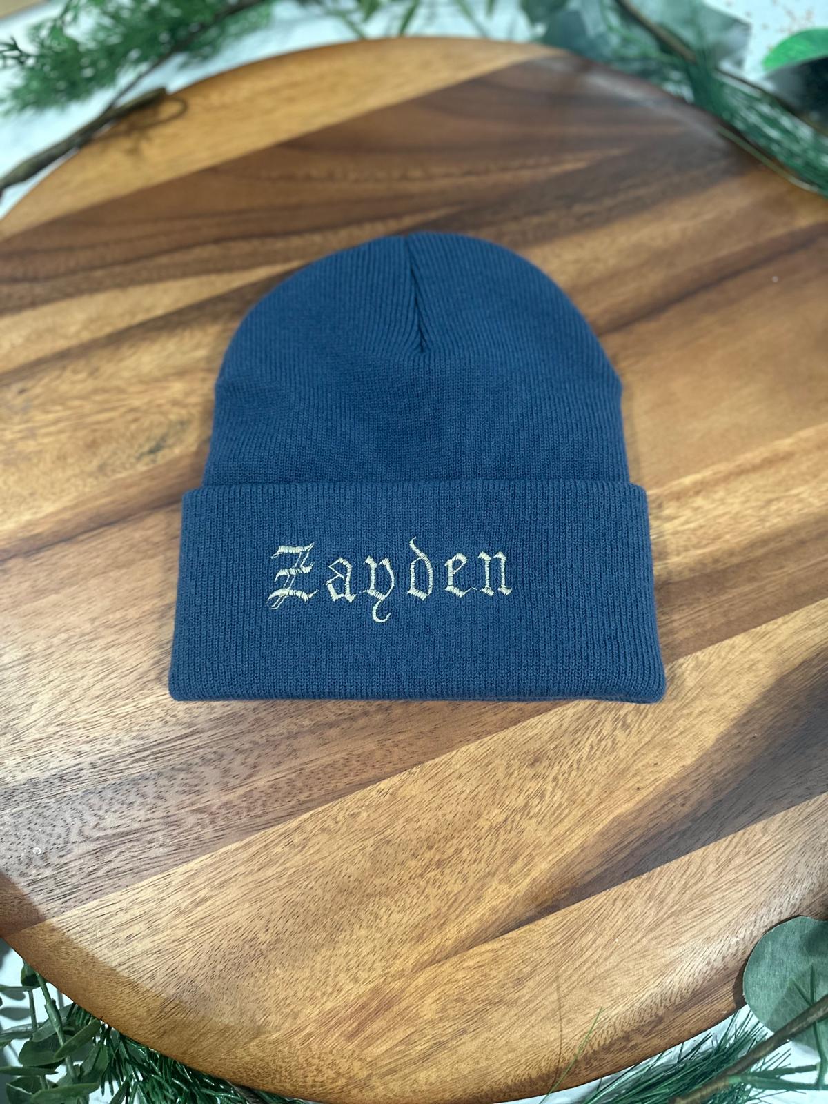 Custom Embroidered Beanie