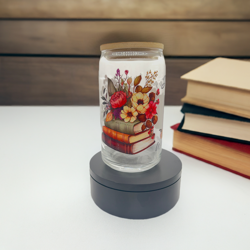 Just a Girl Who Loves Books Can Glass Cup