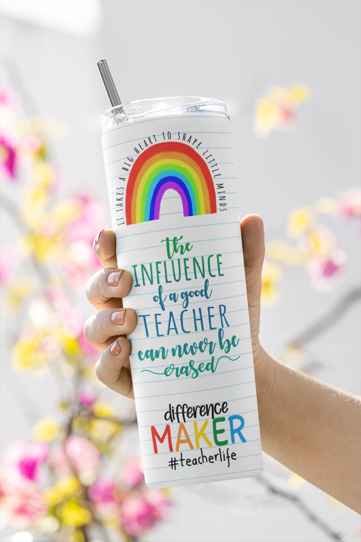 Teachers Skinny Tumbler