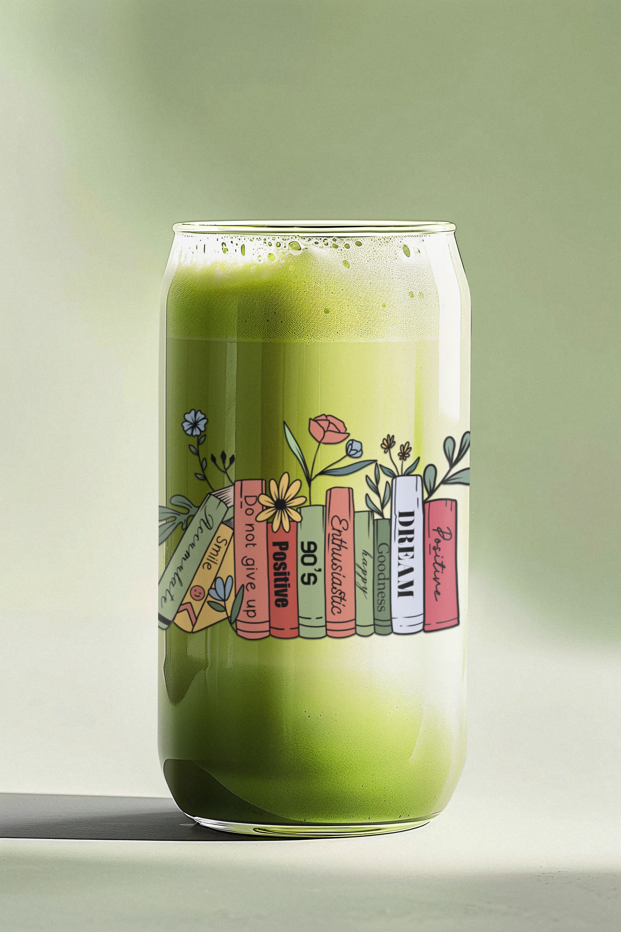 Bookish Can Glass Cup