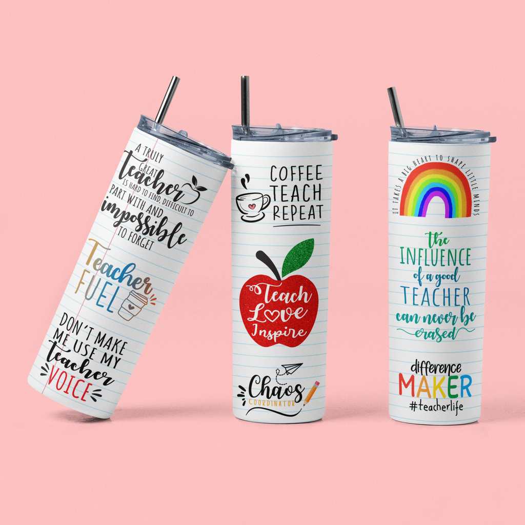 Teachers Skinny Tumbler