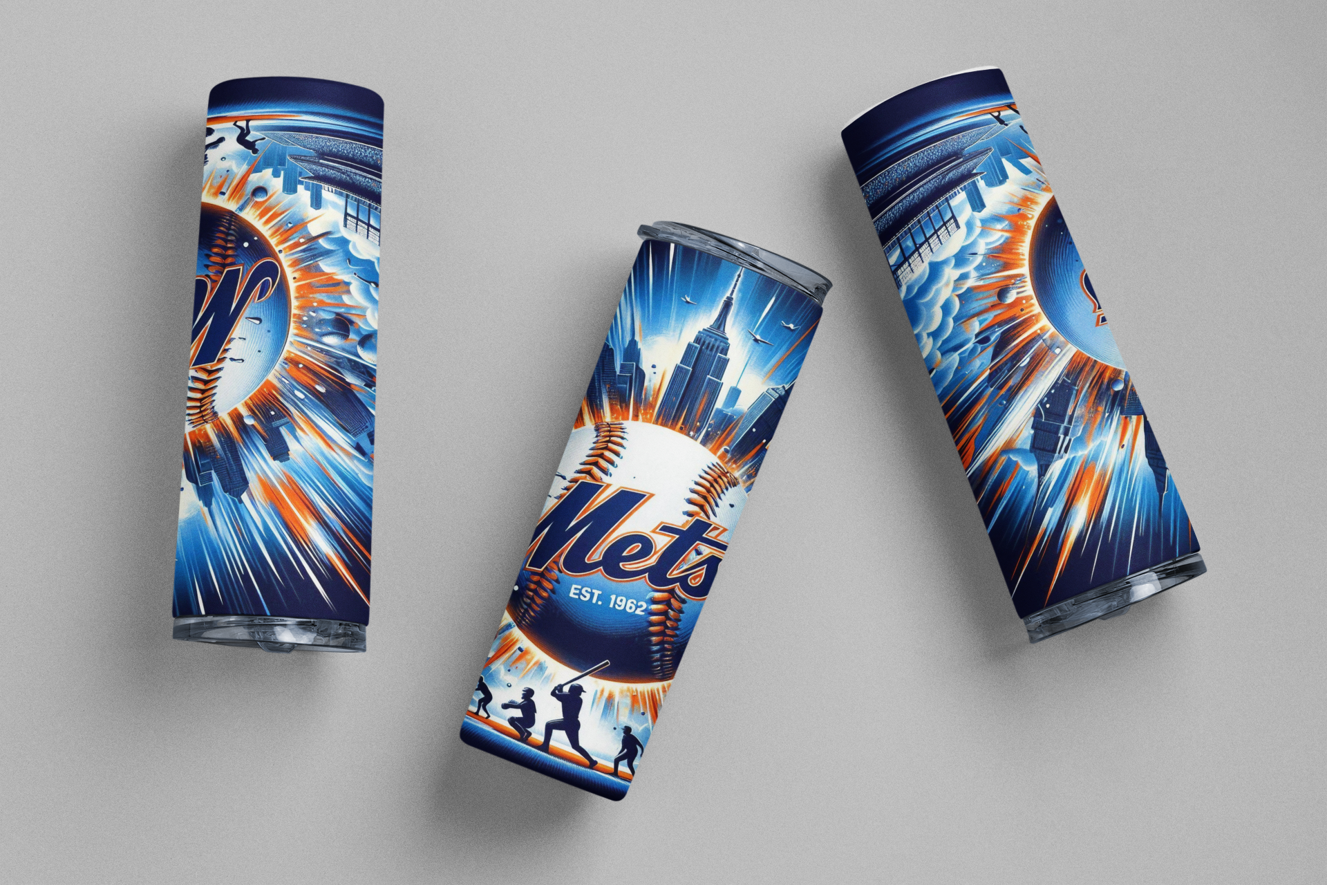 Baseball Mets Skinny Tumbler - Mets Skinny Tumbler