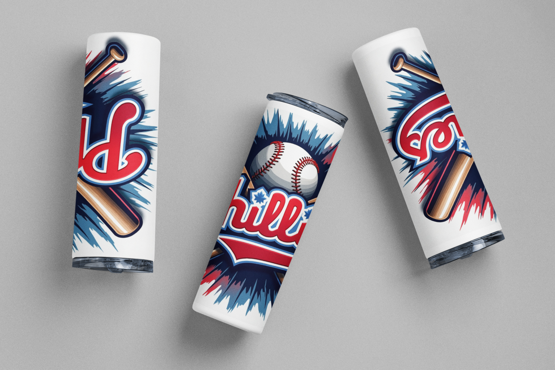 Baseball Phillies Skinny Tumbler - Phillies Skinny Tumbler