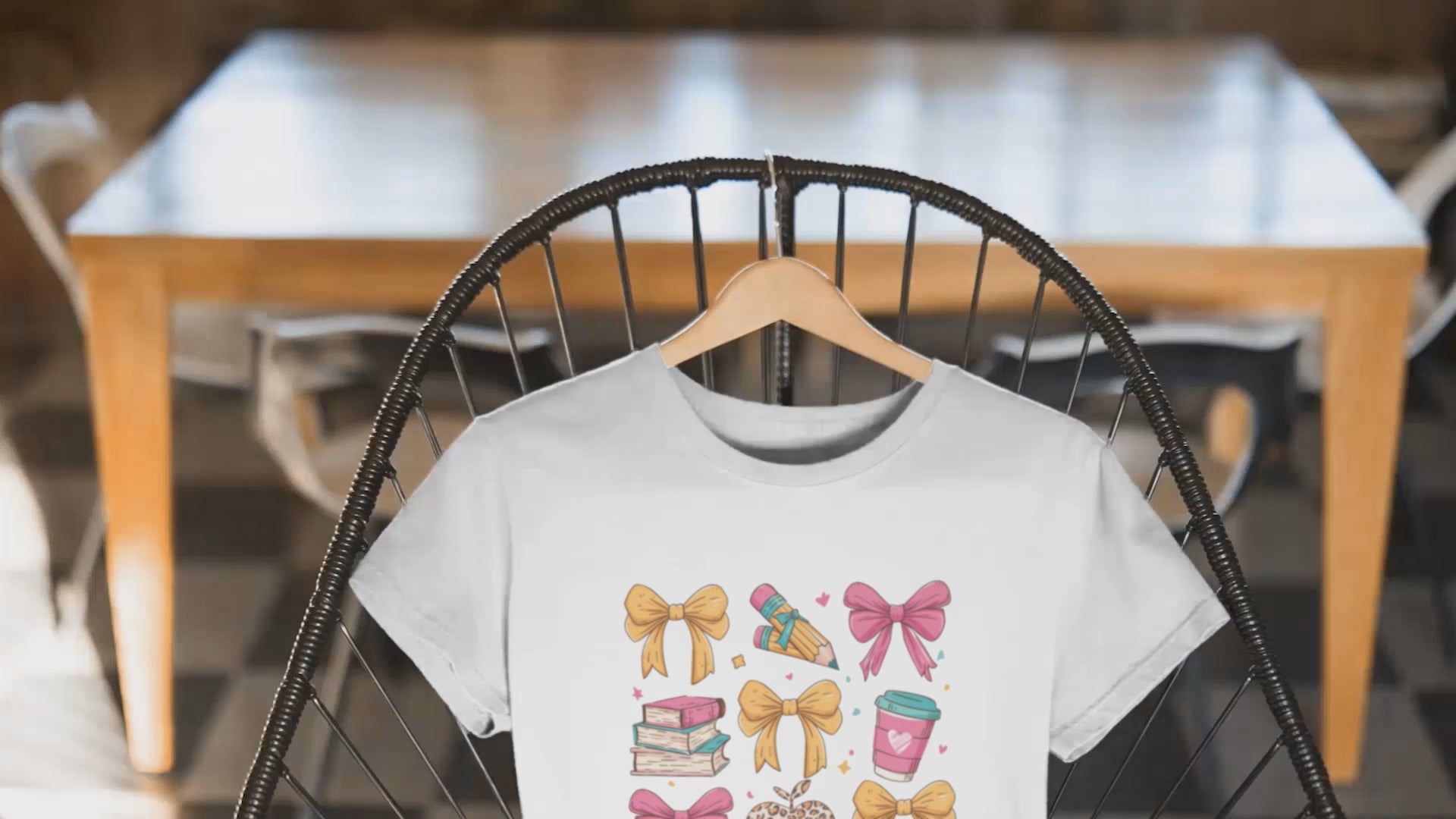 Coquette School Shirt, Teacher Coquette Shirt, Back to School Shirt, Coquette Pink and Yellow Bows Teacher Shirt, Teacher appreciation