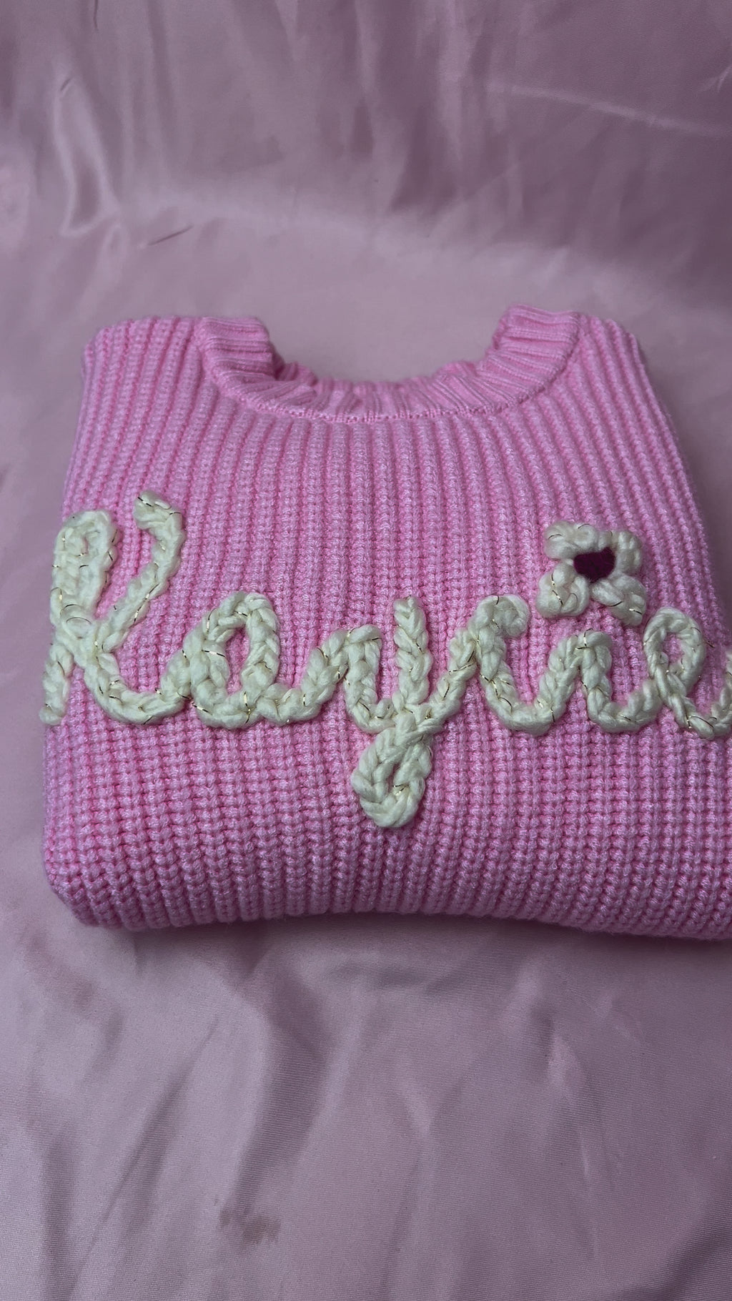 Baby/Toddler Crochet Name Sweater