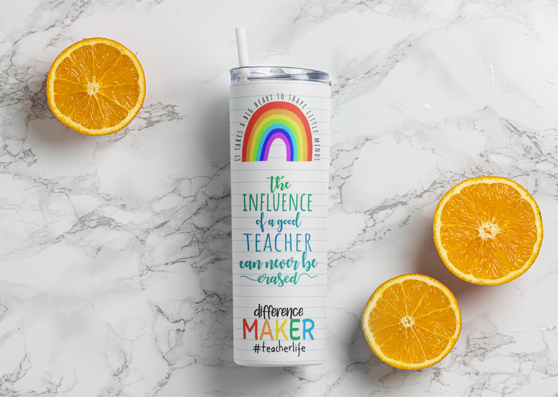Teachers Skinny Tumbler