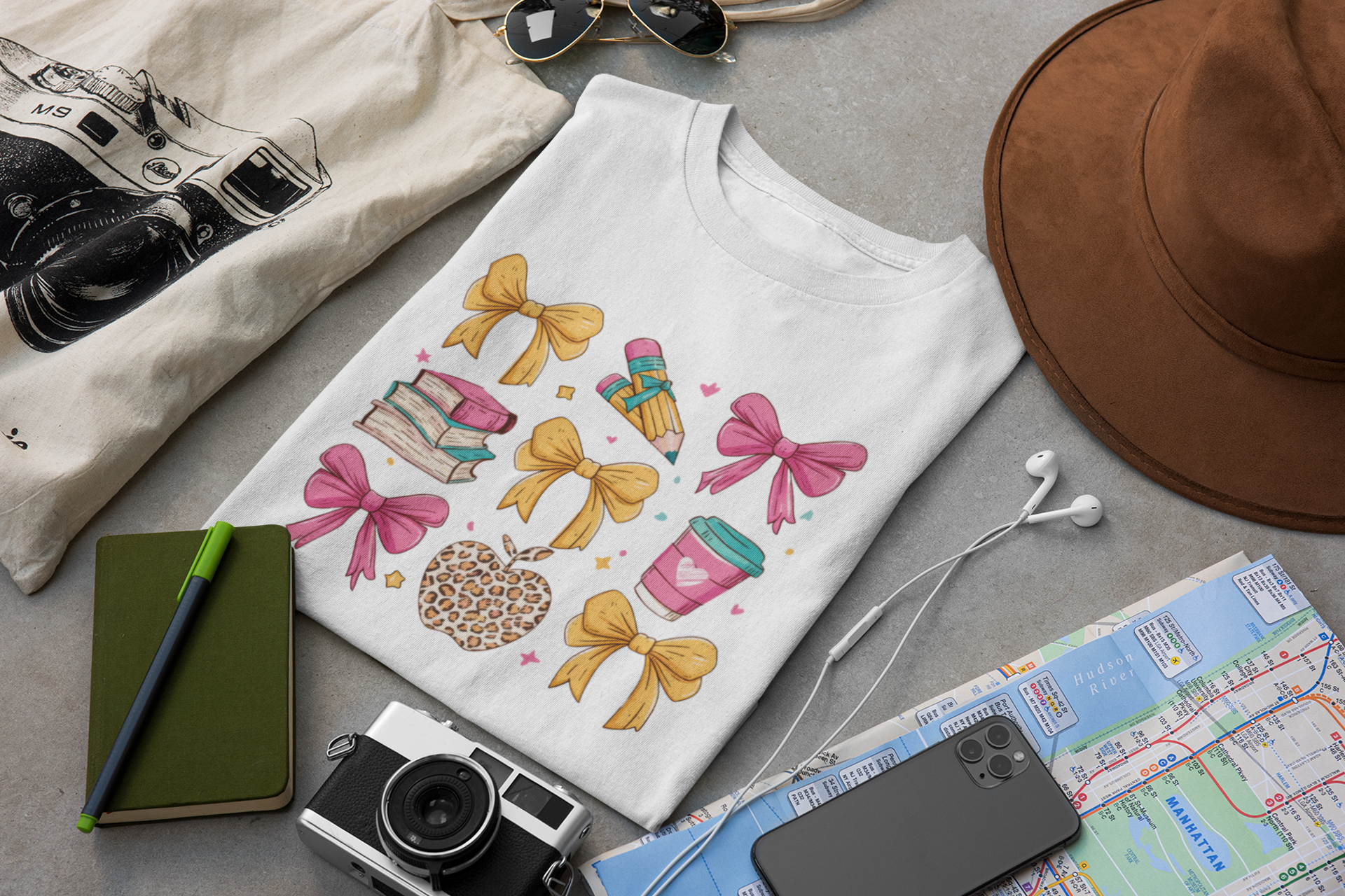 Coquette School Shirt, Teacher Coquette Shirt, Back to School Shirt, Coquette Pink and Yellow Bows Teacher Shirt, Teacher appreciation